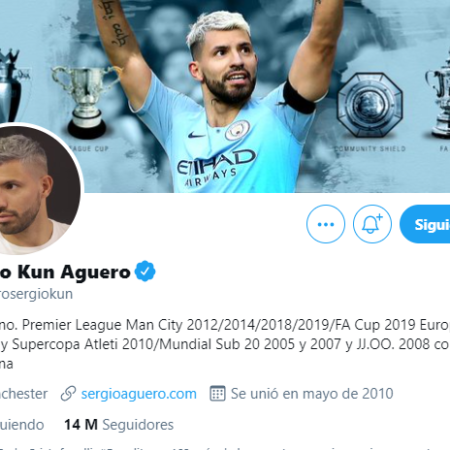 Agüero se despide del City con un comunicado