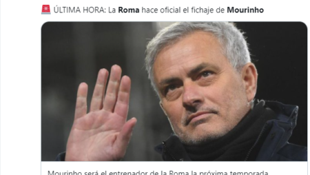 Mourinho vuelve a dirigir en la Serie A